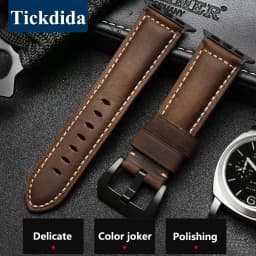 For Apple Watch Band High Quality Leather Strap Men for Series 12 11 10 9 7 8 Ultra 3 2 49mm 44mm 46mm Watch Band 45mm 41mm 42mm