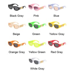 Vintage Polygon Sunglasses Woman Fashion Brand Small Frame Sun Glasses Female Personality Candy Colors Retro Designer Shades