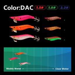 LETOYO Mini Squid Lure 1.5-2.2# Luminous Squid Jig Artificial Bait Cuttlefish Squid Bait Webfoot Octopus Fishing Lures