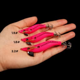 LETOYO Mini Squid Lure 1.5-2.2# Luminous Squid Jig Artificial Bait Cuttlefish Squid Bait Webfoot Octopus Fishing Lures