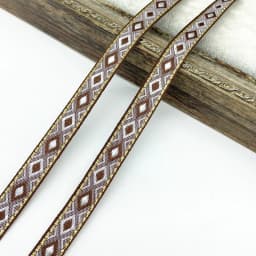 2 yards 13mm Vintage Ethnic Embroidery Ribbon Lace Trim DIY Clothes Bag Accessories Embroidered Fabric