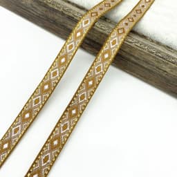 2 yards 13mm Vintage Ethnic Embroidery Ribbon Lace Trim DIY Clothes Bag Accessories Embroidered Fabric