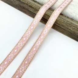 2 yards 13mm Vintage Ethnic Embroidery Ribbon Lace Trim DIY Clothes Bag Accessories Embroidered Fabric