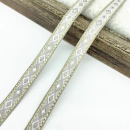 2 yards 13mm Vintage Ethnic Embroidery Ribbon Lace Trim DIY Clothes Bag Accessories Embroidered Fabric