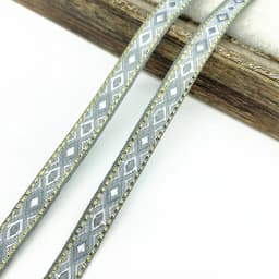 2 yards 13mm Vintage Ethnic Embroidery Ribbon Lace Trim DIY Clothes Bag Accessories Embroidered Fabric