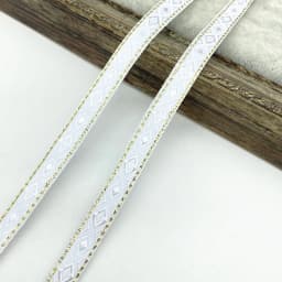 2 yards 13mm Vintage Ethnic Embroidery Ribbon Lace Trim DIY Clothes Bag Accessories Embroidered Fabric