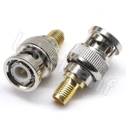 SMA Male Female to BNC Male Female adapter For Wireless LAN Devices, Coaxial cable, WiFi, Ham or Handheld Radios