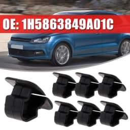 10pcs Car Hood Bonnet Insulation Clips Rivet Retainer 1H5863849A01C for VW Polo Tiguan Passat B5 B6 SEAT Leon 2 Skoda Octavia 2
