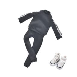 Blyth Clothes Azone OB22 OB24 Doll Accessories Fashion Short T Black White Jeans Plaid Pants Toy Gift