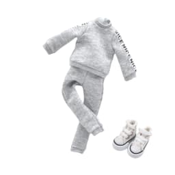 Blyth Clothes Azone OB22 OB24 Doll Accessories Fashion Short T Black White Jeans Plaid Pants Toy Gift