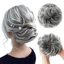 Synthetic Messy Hair Bun Extensions Big Curly Elastic Hair Scrunchies Hairpieces Chignon Donut Updo Hair Pieces for Women