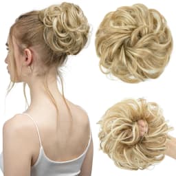 Synthetic Messy Hair Bun Extensions Big Curly Elastic Hair Scrunchies Hairpieces Chignon Donut Updo Hair Pieces for Women