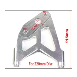 RPM Motorcycle Brake Caliper 4 Piston for Yamaha Aerox Nitro RSZ JOG BWS Zuma Dirt Bike GROM 200mm / 220mm Disc Brake Caliper