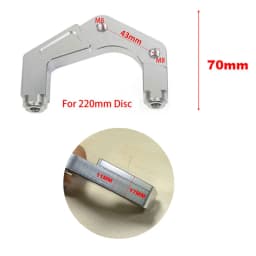 RPM Motorcycle Brake Caliper 4 Piston for Yamaha Aerox Nitro RSZ JOG BWS Zuma Dirt Bike GROM 200mm / 220mm Disc Brake Caliper