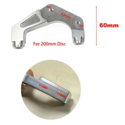 RPM Motorcycle Brake Caliper 4 Piston for Yamaha Aerox Nitro RSZ JOG BWS Zuma Dirt Bike GROM 200mm / 220mm Disc Brake Caliper
