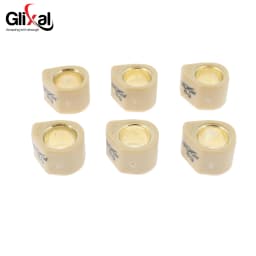 Glixal 18x14mm High Performance Racing Sliding Roller Weights, Polygon Variator Sliders 152QMI 157QMJ GY6 125cc 150cc Scooter