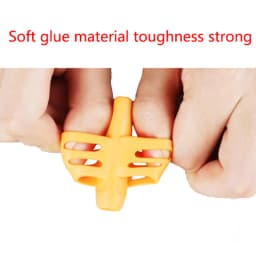 3Pcs/Set Soft Silica Pencil Grasp Two-Finger Gel Pen Grips Children Writing Training Correction Tool Pens Holding for Kids Gifts