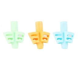 3Pcs/Set Soft Silica Pencil Grasp Two-Finger Gel Pen Grips Children Writing Training Correction Tool Pens Holding for Kids Gifts