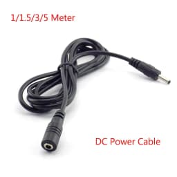 1/3/5M DC Male Female 5V 12V 24V Power Supply Cable Extension Cord Adapter 3.5mmx1.35mm Connector for CCTV Security Camera