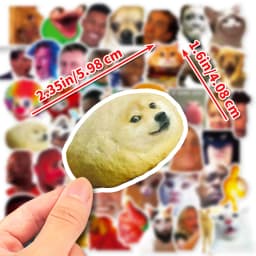 10/30/50PCS Mixed Funny Meme Graffiti Stickers Kids Toys Laptop Phone Motorcycle Car Fridge Guitar DIY Flakes Sticker Decals F3