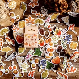 46Pcs/Box Green Forest Series Stickers Aesthetic Stickers Diary Planner Decorative Mobile Stickers Scrapbooking Craft Sticker