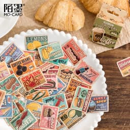 46Pcs/Box Green Forest Series Stickers Aesthetic Stickers Diary Planner Decorative Mobile Stickers Scrapbooking Craft Sticker