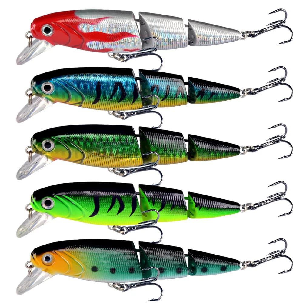 Multi Section Sea Bass Hard Fishing Lure 3D Fish Eyes 1PCS Crankbaits Minnow Fake Artificial Bait Suit for Fishing Carp Tackle