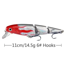 Multi Section Sea Bass Hard Fishing Lure 3D Fish Eyes 1PCS Crankbaits Minnow Fake Artificial Bait Suit for Fishing Carp Tackle