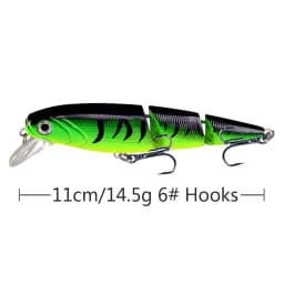 Multi Section Sea Bass Hard Fishing Lure 3D Fish Eyes 1PCS Crankbaits Minnow Fake Artificial Bait Suit for Fishing Carp Tackle