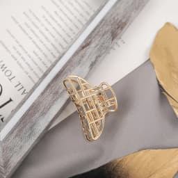 New Geometry Metal Hollow Hair Claw for Women Girls Hair Claw Vintage Hairpin Headband Crab Hair Clip Fashion Hair Accessories