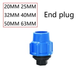 20/25/32/40/50/63mm PVC PE Tube Tap Water Splitter Plastic Quick Valve Connector Garden Farm Irrigation Water Pipe Fittings