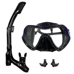 QYQ Diving Mask Professional Snorkel Diving Mask and Snorkels Goggles Glasses Diving Swimming Easy Breath Tube Set Snorkel Mask