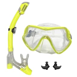 QYQ Diving Mask Professional Snorkel Diving Mask and Snorkels Goggles Glasses Diving Swimming Easy Breath Tube Set Snorkel Mask