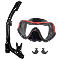 QYQ Diving Mask Professional Snorkel Diving Mask and Snorkels Goggles Glasses Diving Swimming Easy Breath Tube Set Snorkel Mask