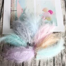 Natural Turkey Feathers Plumes 4-6 Inches 10-15cm Marabou Feather Plume Fluffy Wedding Dress DIY Jewelry Decor Accessories