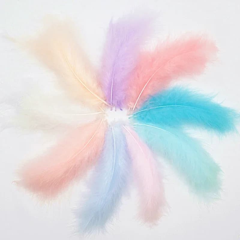Natural Turkey Feathers Plumes 4-6 Inches 10-15cm Marabou Feather Plume Fluffy Wedding Dress DIY Jewelry Decor Accessories