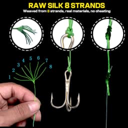 Invisible River Fishing Line 0.14-0.5mm Super Strong Multifilament Smooth Wire Unfade 8 Strands Braids 500M Speckled Gray-green