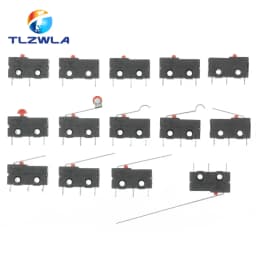 Micro Switch Copper Contact 5A 125/250V Mini Limit Switch No Nc 2/3Pin Roller Arc Rod Quick Button Switch