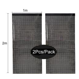 2 Pack Party Glitter Curtain Backdrop Decorations Silver Rose Gold Laser Party Curtain for Birthday Wedding Party Background
