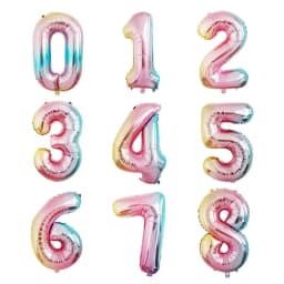 16 32 40 Inch Air Number Large Figures Foil Balloons Happy Birthday Wedding Party Decorations Baby Shower Globos