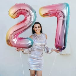 16 32 40 Inch Air Number Large Figures Foil Balloons Happy Birthday Wedding Party Decorations Baby Shower Globos