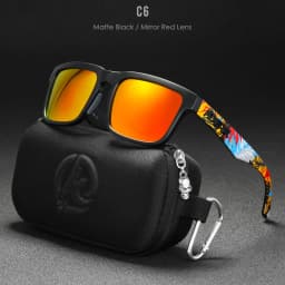 KDEAM Classic Square Sunglasses Men Women Category 3 Polarized Sun Glasses Unique Frame Surface Eyewear With Case Box KD332