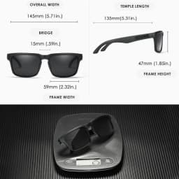 KDEAM Classic Square Sunglasses Men Women Category 3 Polarized Sun Glasses Unique Frame Surface Eyewear With Case Box KD332
