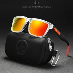 KDEAM Classic Square Sunglasses Men Women Category 3 Polarized Sun Glasses Unique Frame Surface Eyewear With Case Box KD332