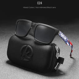 KDEAM Classic Square Sunglasses Men Women Category 3 Polarized Sun Glasses Unique Frame Surface Eyewear With Case Box KD332