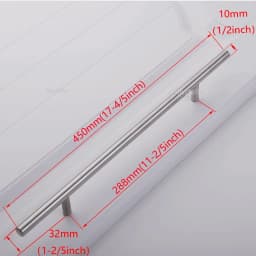 Apstelle Black Golden Cupboard Handle Brushed Stainless Steel Kitchen Cabinet Door Knob Furniture Drawer Pulls Bar Handle