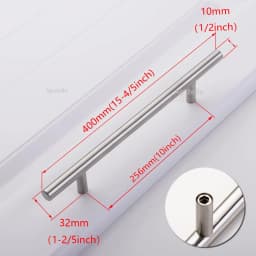 Apstelle Black Golden Cupboard Handle Brushed Stainless Steel Kitchen Cabinet Door Knob Furniture Drawer Pulls Bar Handle