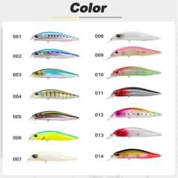 D1 Suspending Minnow Fishing Lure 65mm 5g 77mm 8.4g Hover Fry Wobblers Hard Bait Jerkbait Fishing Tackle For Bass Pike