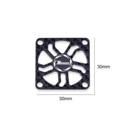 Rocket Carbon Cooling Fan Cover 40x40MM 30x30MM RC Motor / Electric Regulating Fan Protection Cover