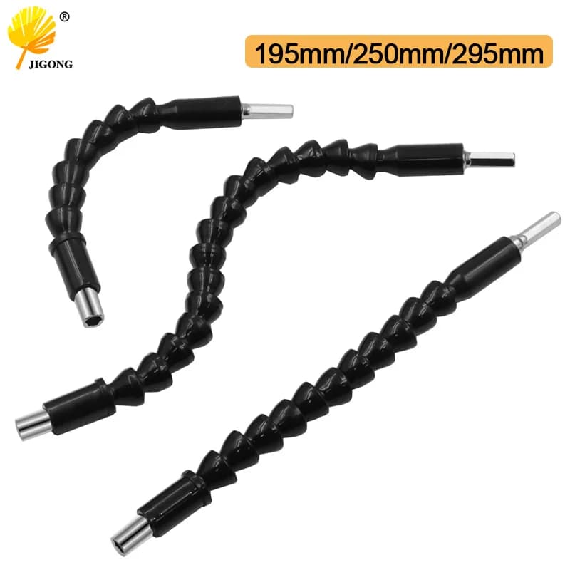 Flexible Shaft Extension Screwdriver Bit Holder for Electronic Drill Multiple Lengths Available 195mm 250mm 295mm